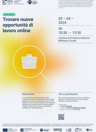 “Trovare nuove opportunità di lavoro online” evento formativo gratuito Bussola Digitale