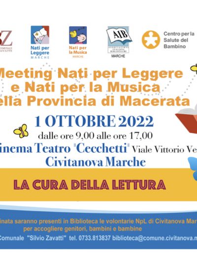 🦋 Meeting Nati per Leggere e Nati per la Musica della Provincia di Macerata 🐣 1 ottobre 2022