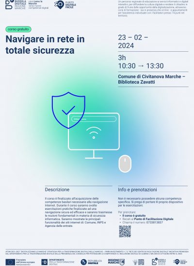 “Navigare in rete in totale sicurezza” evento formativo Bussola Digitale