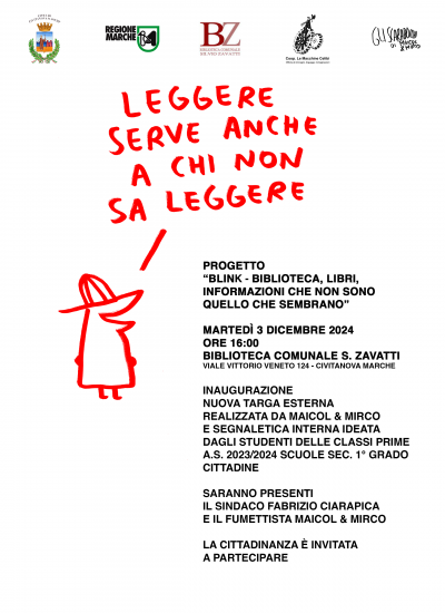 Inaugurazione nuova targa Biblioteca Comunale con Maicol & Mirco