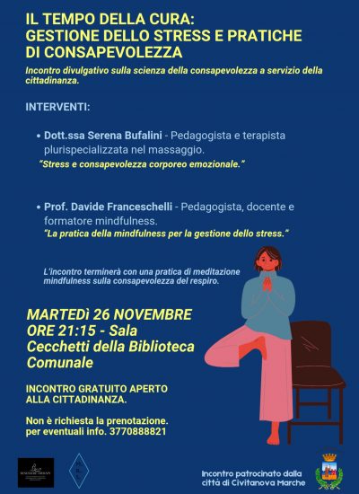 “Il tempo della cura: gestione dello stress e pratiche di consapevolezza” – invito a partecipare