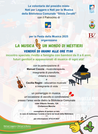 La musica 🎹 Un mondo di mestieri 🎻 incontro speciale NpM e NpL per la festa della Musica