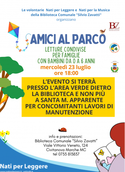Amici al parco🌳 incontro Nati per Leggere NUOVA LOCATION