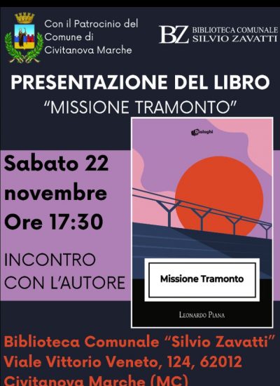Missione tramonto- presentazione del libro alla presenza dell’autore