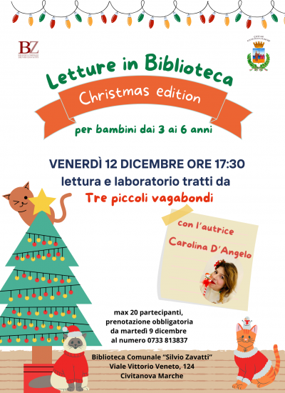 Letture in Biblioteca🎄Christmas edition 📚 laboratorio con l’autice Carolina D’Angelo
