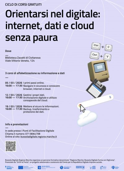 Bussola Digitale – corsi gratuiti in Biblioteca nel mese di marzo