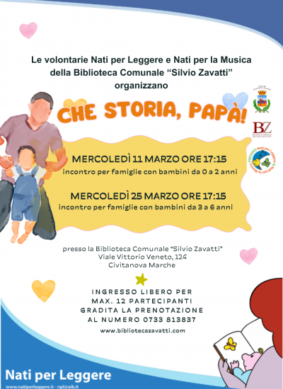 👨‍🍼Che storia, papà!📖incontri Nati per Leggere | marzo 2026