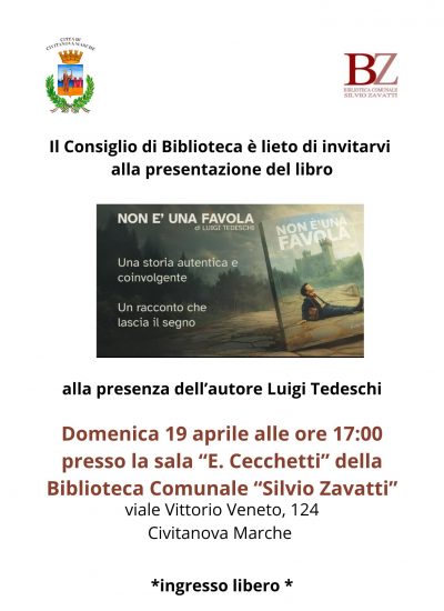 Non è una favola – presentazione del libro di Luigi Tedeschi