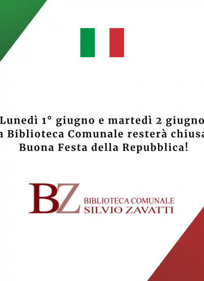 Festa della Repubblica – chiusura 1 e 2 giugno 2026